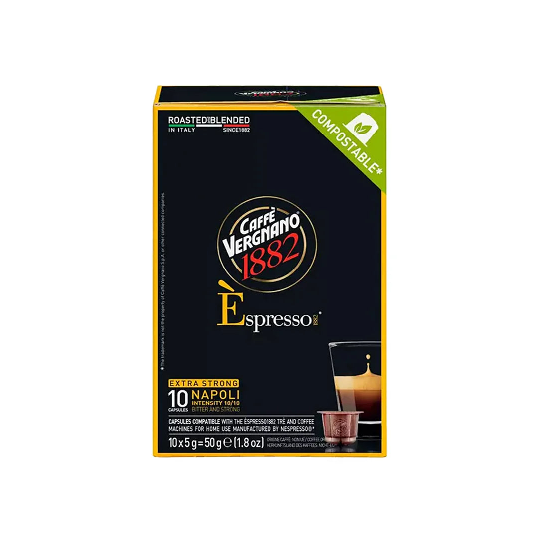 Caffe Vergnano - Nespresso Compatible - Espresso Napoli - 10 Capsule