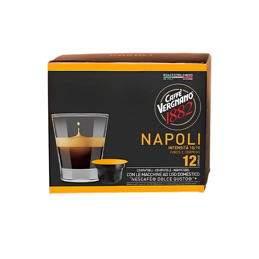 Caffe Vergnano - Dolce Gusto Compatible - Napoli - 12 Capsule