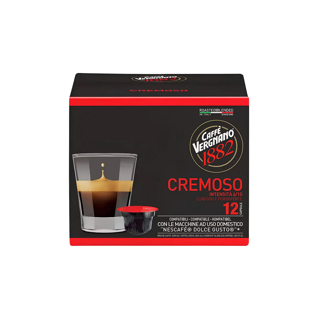 Caffe Vergnano - Dolce Gusto Compatible - Cremoso - 12 Capsule