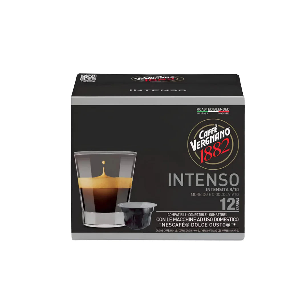 Caffe Vergnano - Dolce Gusto Compatible - Intenso - 12 Capsule